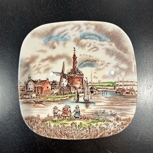 Vintage Johnson Brothers (Bros) England Dutch Windmill Candy Nut Dish